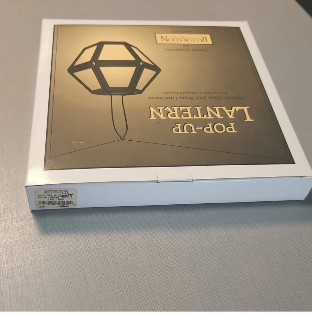 NIB Restoration Hardware Pop-Up Lantern